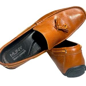 Marc Joseph Brown Leather Tassel Loafers | Size 10 | Moccasin Style